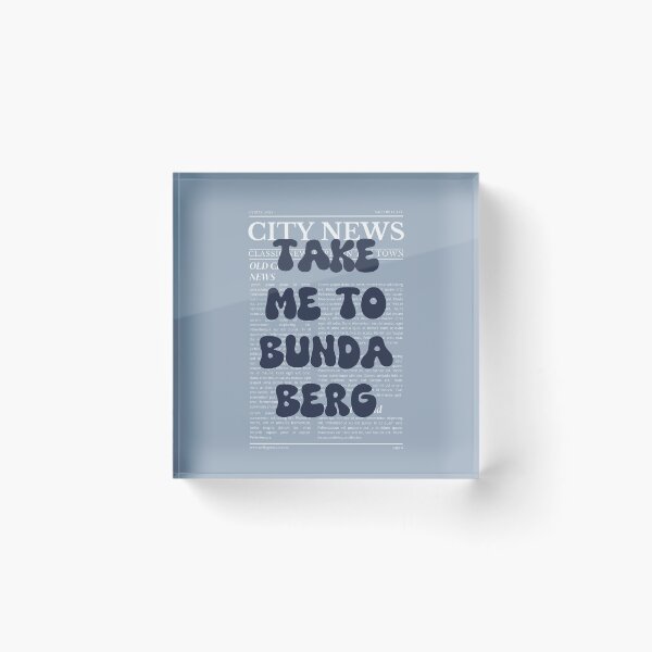 Item preview, "Take Me to Bundaberg" – Australia, Elegant Newspaper-Style Design designed and sold by RM-Journey.