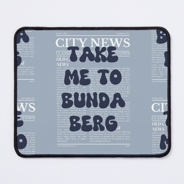 Item preview, "Take Me to Bundaberg" – Australia, Elegant Newspaper-Style Design designed and sold by RM-Journey.