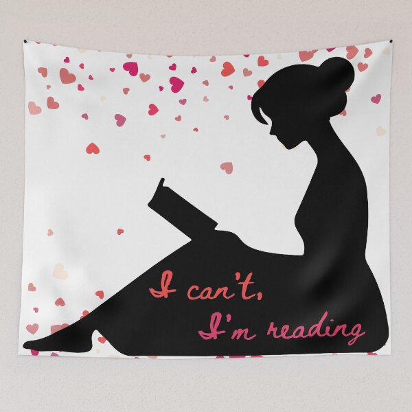 Item preview, I can't, I'm reading - White designed and sold by Blueberry CC Designs.