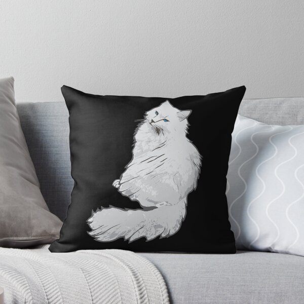 Item preview, Fluffy White Cat with Blue Eyes designed and sold by Erika V..
