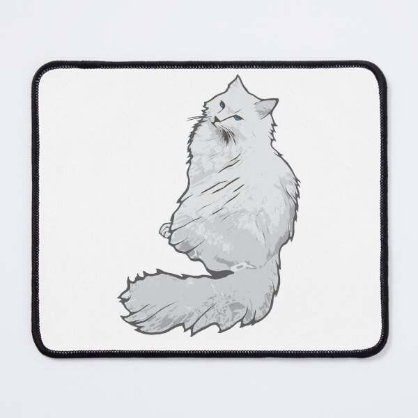 Item preview, Fluffy White Cat with Blue Eyes designed and sold by Erika V..
