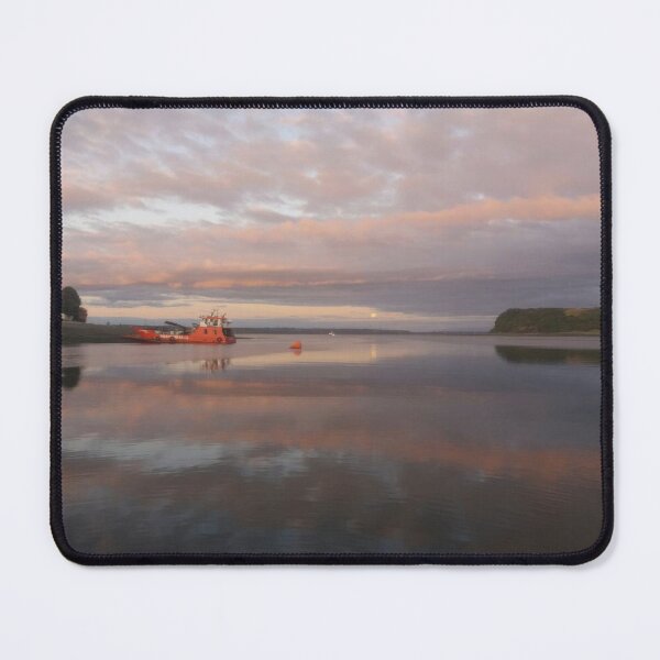 Item preview, Sunset clouds reflections and old cargo ship on Abtao Island (Chiloé MA/XM) designed and sold by MAMB007.