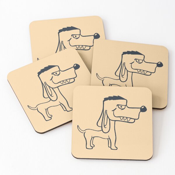 Item preview, Dog Standing Bad Guy Dangerous Teeth Monster Fun Comic Cartoon designed and sold by shirt-o-mat.