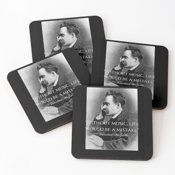 Item preview, Life Would Be A Mistake Without Music Nietzsche Philosopher Quote Design designed and sold by EarthArtDesigns.