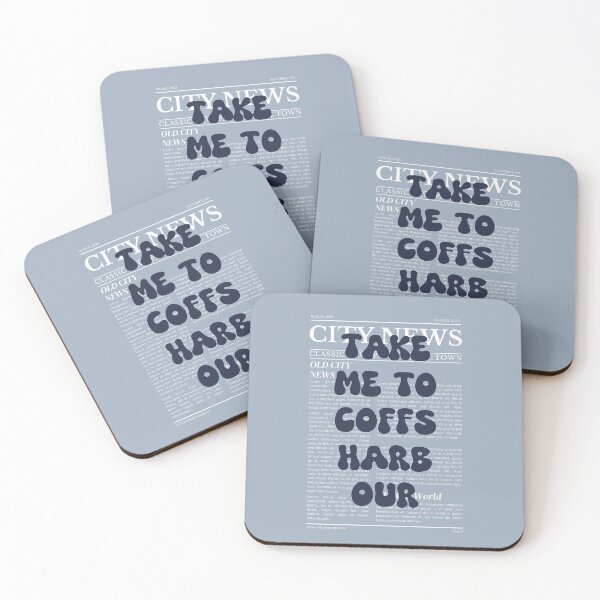 Item preview, "Take Me to Coffs Harbour" – Australia, Elegant Newspaper-Style Design designed and sold by RM-Journey.