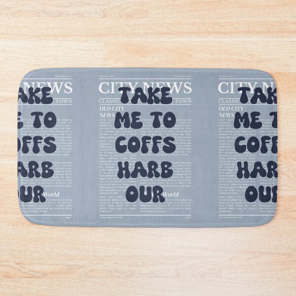 Item preview, "Take Me to Coffs Harbour" – Australia, Elegant Newspaper-Style Design designed and sold by RM-Journey.