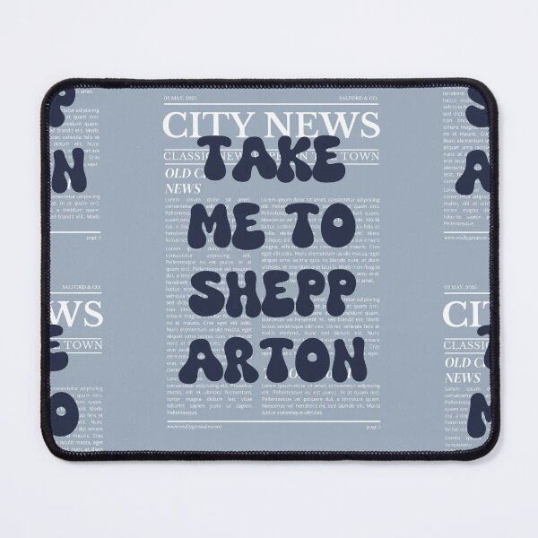 Item preview, "Take Me to Shepparton" – Australia, Elegant Newspaper-Style Design designed and sold by RM-Journey.