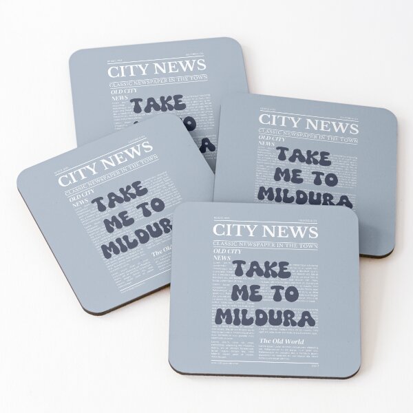 Item preview, "Take Me to Mildura" – Australia, Elegant Newspaper-Style Design designed and sold by RM-Journey.