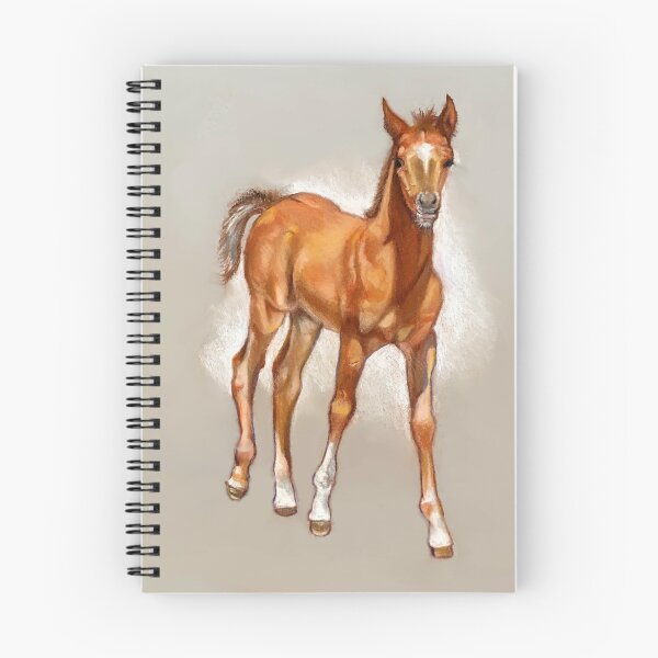 Item preview, Foal in Pastel, Baby Horse Art, Long-Legged Colt or Filly designed and sold by JoyfulWhimsy.