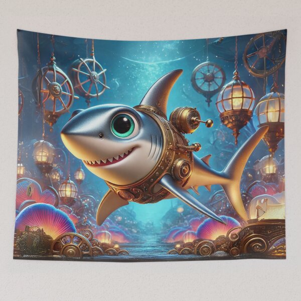 Item preview, Steampunk Shortfin Mako Shark designed and sold by Sillytoe.