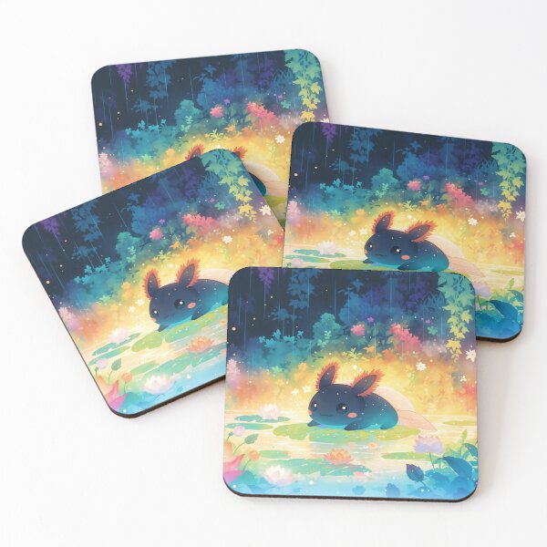 Item preview, Black Axolotl Magical Pond Retreat designed and sold by AshiraCreations.