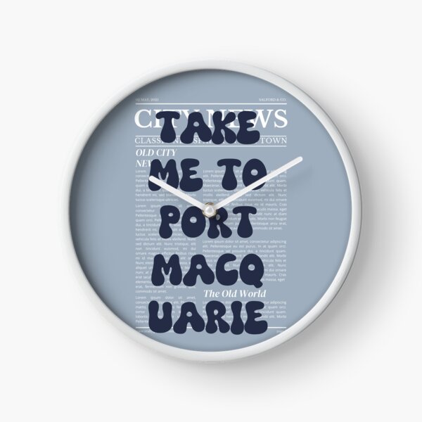 Item preview, "Take Me to Port Macquarie" – Australia, Elegant Newspaper-Style Design designed and sold by RM-Journey.