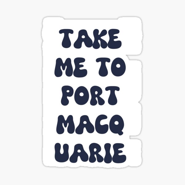 Item preview, "Take Me to Port Macquarie" – Australia, Elegant Newspaper-Style Design designed and sold by RM-Journey.