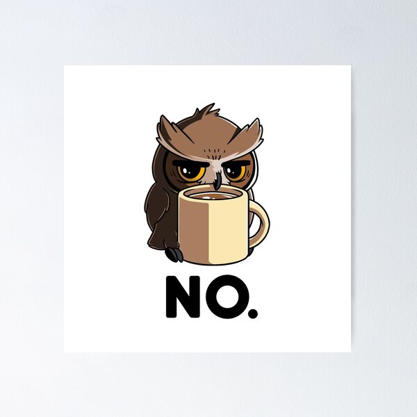 Item preview, Grumpy owl! designed and sold by MakiMadjija.