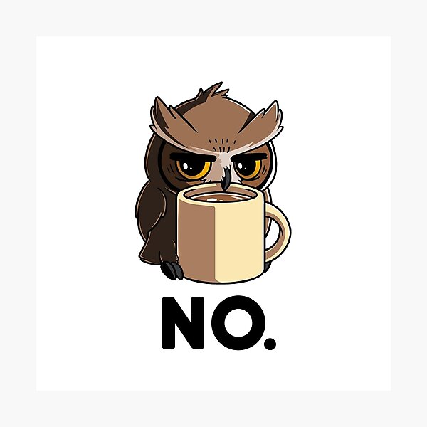 Item preview, Grumpy owl! designed and sold by MakiMadjija.