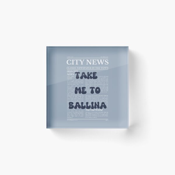 Item preview, "Take Me to Ballina" – Australia, Elegant Newspaper-Style Design designed and sold by RM-Journey.