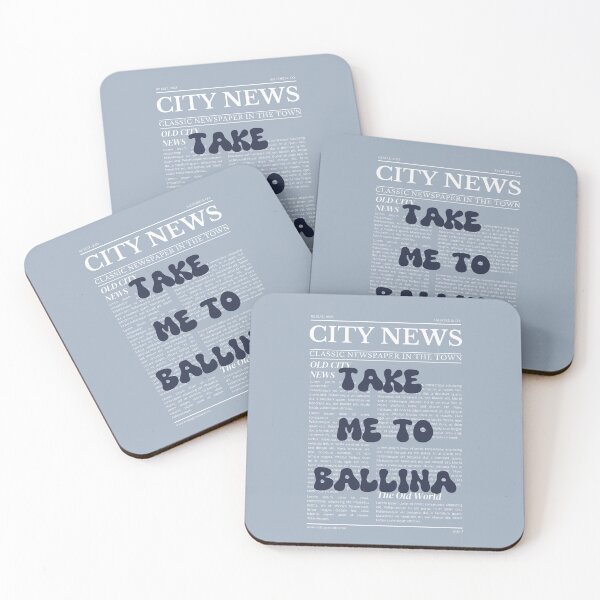 Item preview, "Take Me to Ballina" – Australia, Elegant Newspaper-Style Design designed and sold by RM-Journey.