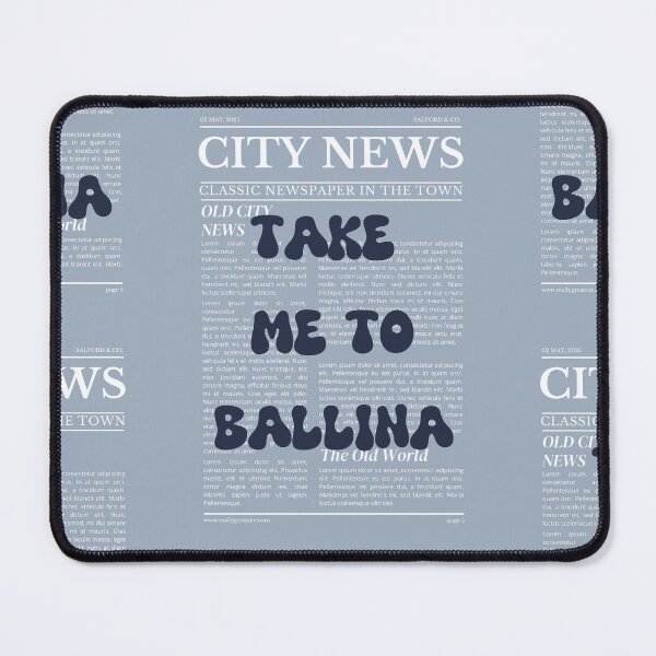 Item preview, "Take Me to Ballina" – Australia, Elegant Newspaper-Style Design designed and sold by RM-Journey.