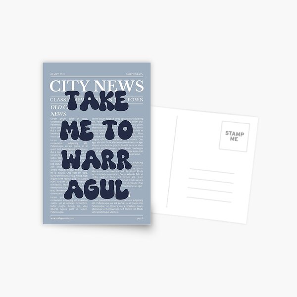 Item preview, "Take Me to Warragul" – Australia, Elegant Newspaper-Style Design designed and sold by RM-Journey.