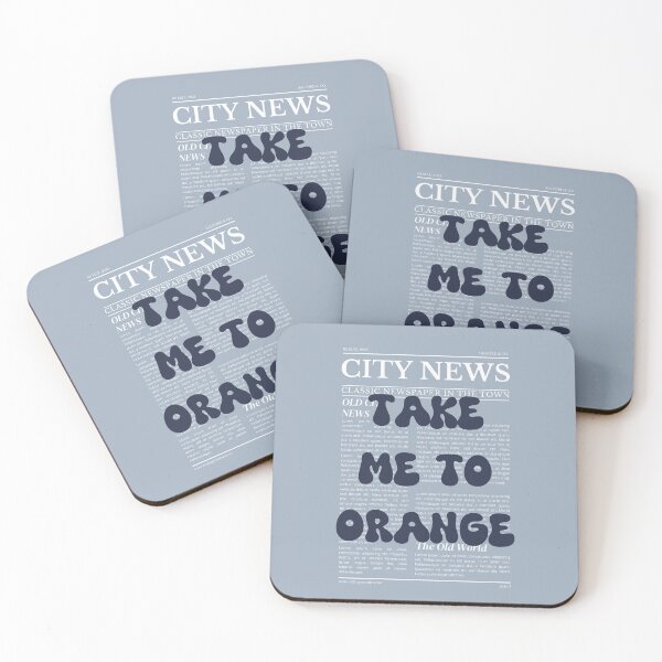 Item preview, "Take Me to Orange" – Australia, Elegant Newspaper-Style Design designed and sold by RM-Journey.
