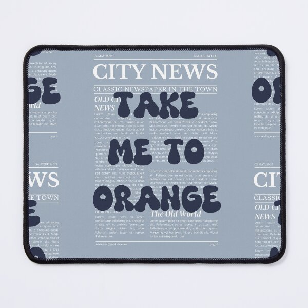 Item preview, "Take Me to Orange" – Australia, Elegant Newspaper-Style Design designed and sold by RM-Journey.