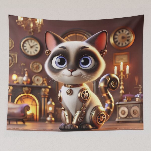 Item preview, Steampunk Siamese designed and sold by Sillytoe.