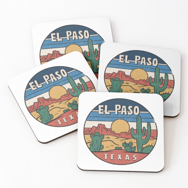 Item preview, El Paso, Texas | Desert Sunset: Iconic Cacti and Mountains designed and sold by CircinusStore.