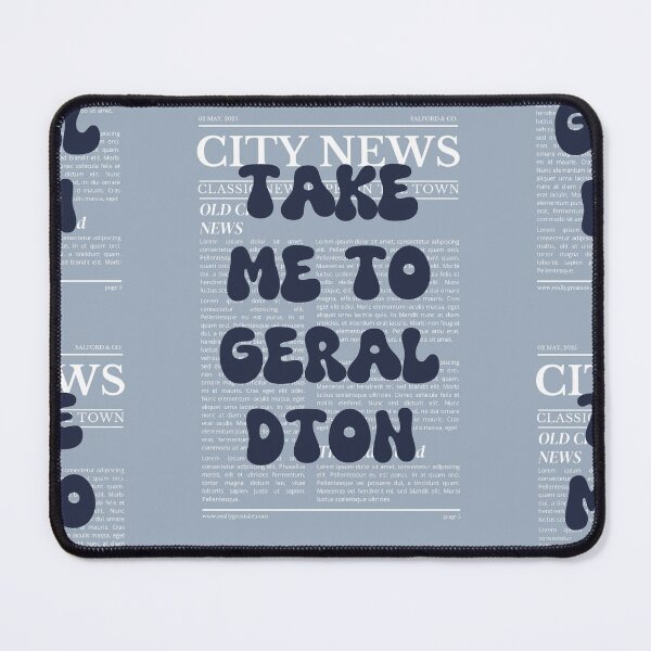 Item preview, "Take Me to Geraldton" – Australia, Elegant Newspaper-Style Design designed and sold by RM-Journey.