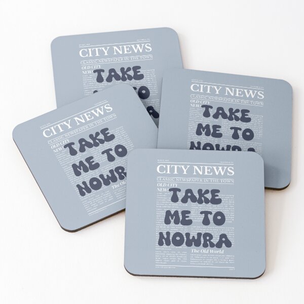 Item preview, "Take Me to Nowra" – Australia, Elegant Newspaper-Style Design designed and sold by RM-Journey.
