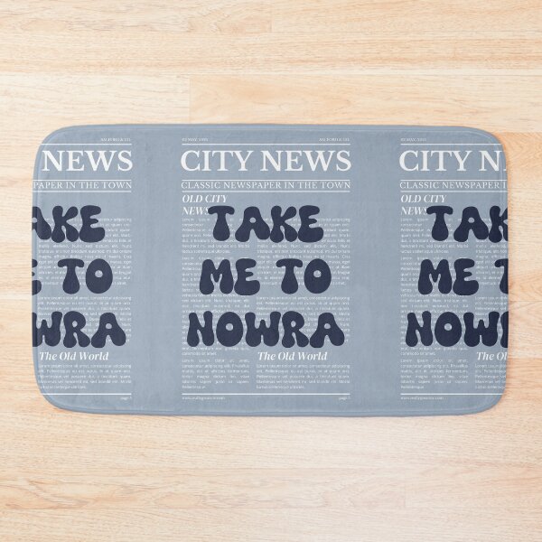Item preview, "Take Me to Nowra" – Australia, Elegant Newspaper-Style Design designed and sold by RM-Journey.