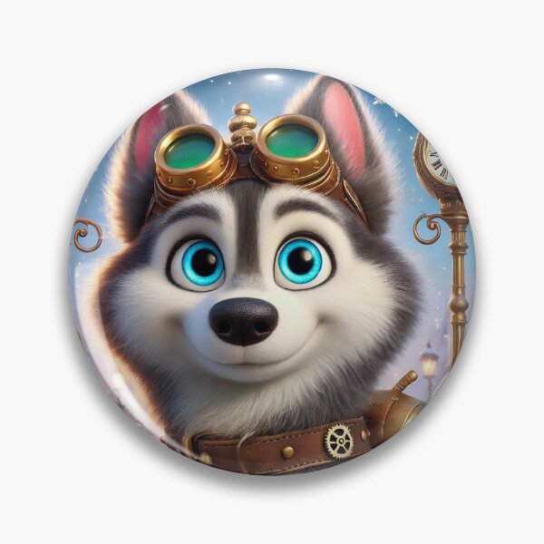 Item preview, Steampunk Siberian Husky designed and sold by Sillytoe.