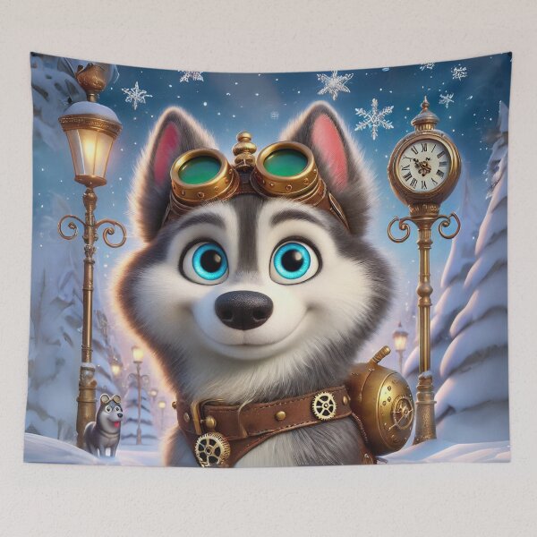 Item preview, Steampunk Siberian Husky designed and sold by Sillytoe.