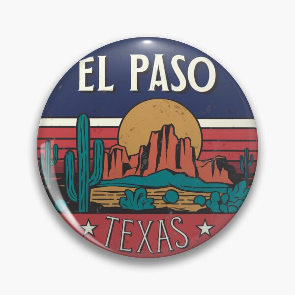 Item preview, El Paso, Texas | Desert Scene: Cacti and Bold Sunset designed and sold by CircinusStore.