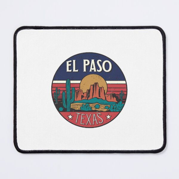 Item preview, El Paso, Texas | Desert Scene: Cacti and Bold Sunset designed and sold by CircinusStore.