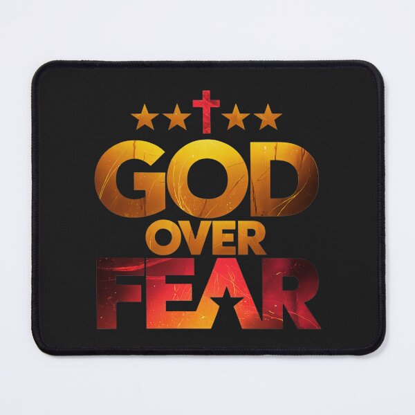 Item preview, God Over Fear: Bold Christian Faith And Strength Design designed and sold by elynne9.