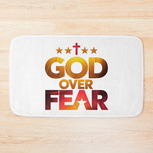 Item preview, God Over Fear: Bold Christian Faith And Strength Design designed and sold by elynne9.
