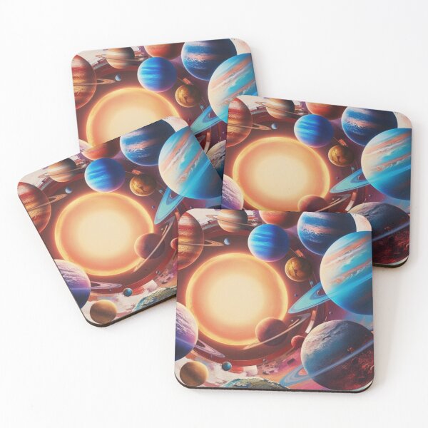Item preview, Space Life 6 - Abstract Solar System  - Sun, Stars, Planets  designed and sold by AlinaSCorner.