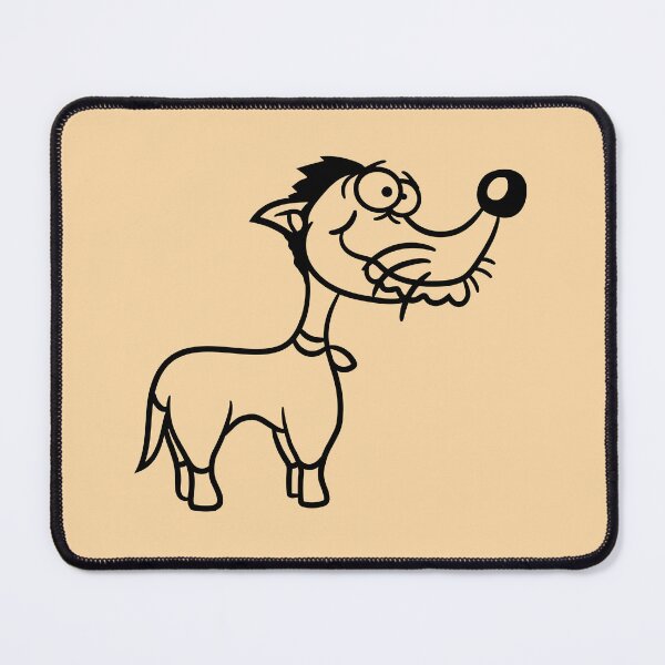 Item preview, Dog Standing Stupid Guy Funny Dumb Crazy Comic Cartoon designed and sold by shirt-o-mat.
