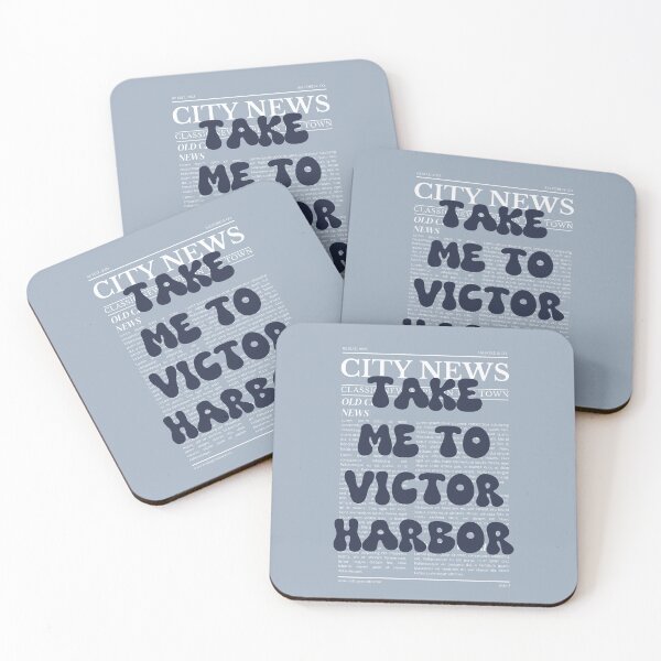 Item preview, "Take Me to Victor Harbor" – Australia, Elegant Newspaper-Style Design designed and sold by RM-Journey.
