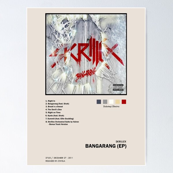 Item preview, Skrillex - Bangarang (EP) Poster designed and sold by Stands and Bonfires.