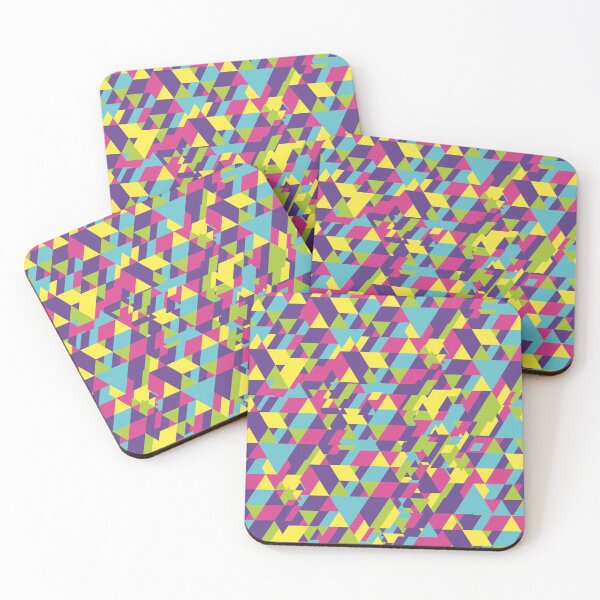 Item preview, Abstract multicolor triangles pattern designed and sold by cutecrazytshirt.