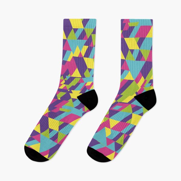 Item preview, Abstract multicolor triangles pattern designed and sold by cutecrazytshirt.