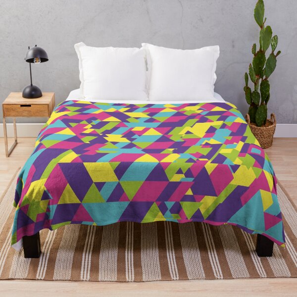 Item preview, Abstract multicolor triangles pattern designed and sold by cutecrazytshirt.