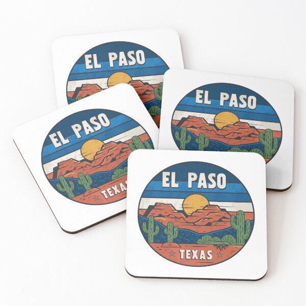 Item preview, El Paso, Texas | Desert Scene: Bold Sun and Cacti designed and sold by CircinusStore.