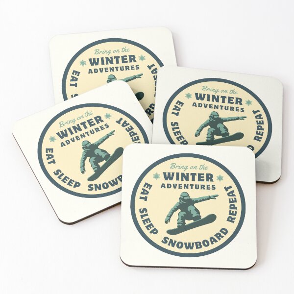 Item preview, Eat Sleep Snowboard Repeat designed and sold by The Wandering Bookworm.