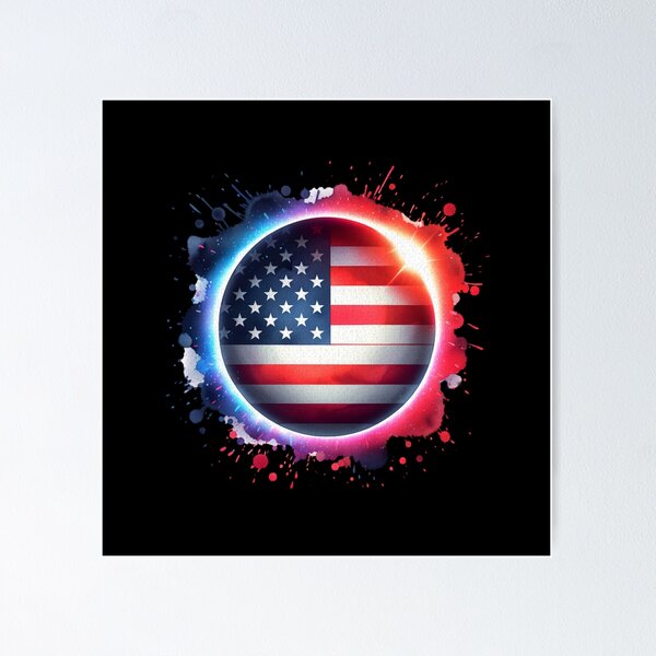 Item preview, American Flag Eclipse  designed and sold by pikeprints.