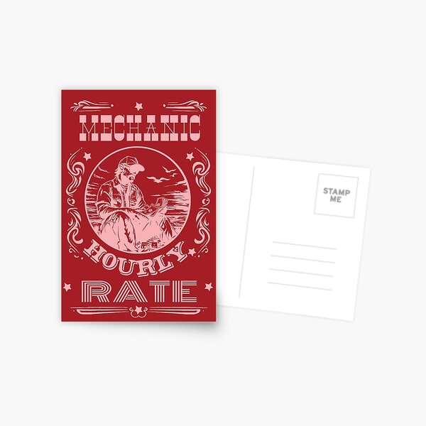 Item preview, Mechanic Hourly Rate designed and sold by AlchemyColor.