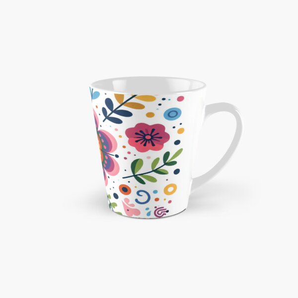 Item preview, Scandinavian Folk Art Flowers - Vibrant Zinnia Mandala by heidiannemorris designed and sold by FOLK ART FUSION by heidiannemorris.