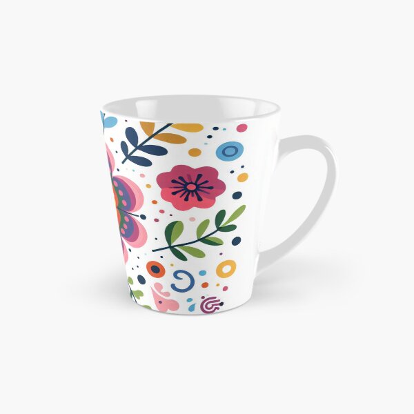 Item preview, Scandinavian Folk Art Flowers - Vibrant Zinnia Mandala by heidiannemorris designed and sold by FOLK ART FUSION by heidiannemorris.