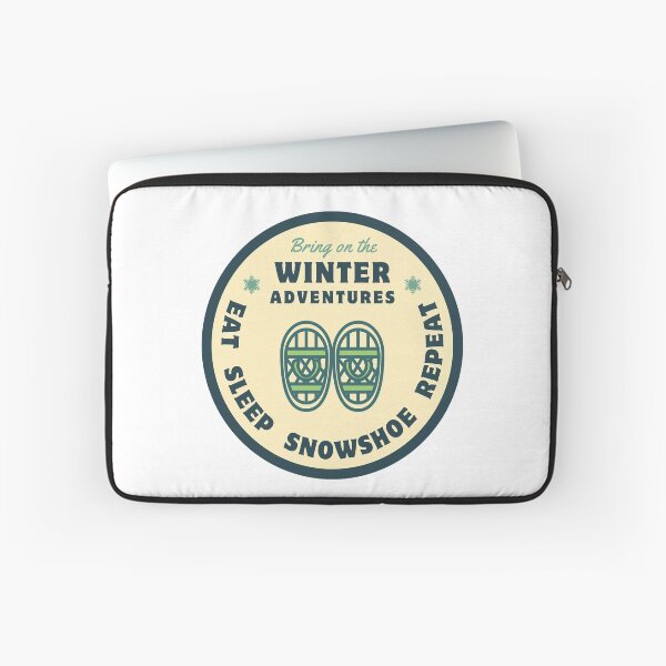Item preview, Eat Sleep Snowshoe Repeat designed and sold by The Wandering Bookworm.